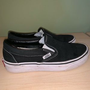 black slip on vans